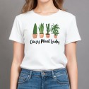 Crazy Plant Lady With Pot Plants T-Shirt - 1