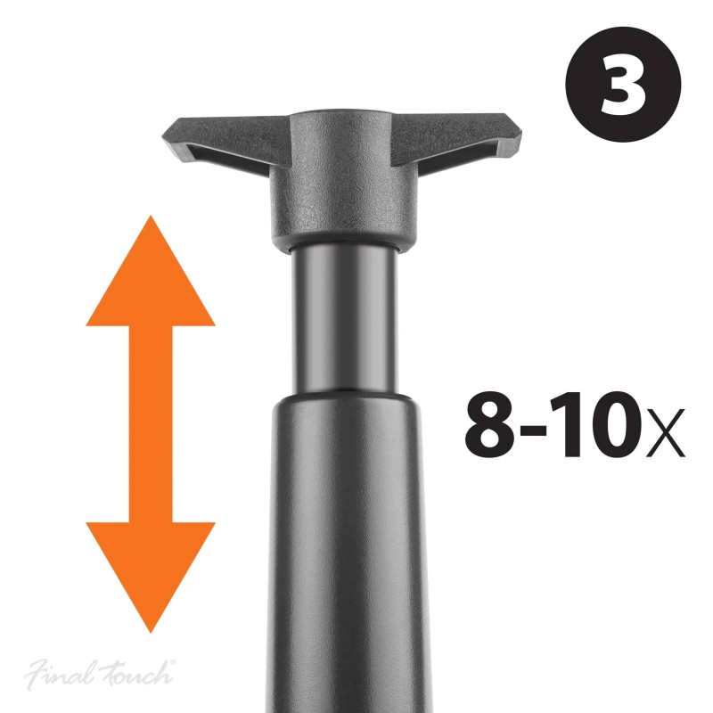 Wine Bottle Pump with Two Stoppers by Final Touch - 6