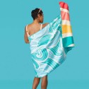 Werkshoppe Reversible Microfiber Beach Towel – Sun Sea - 3