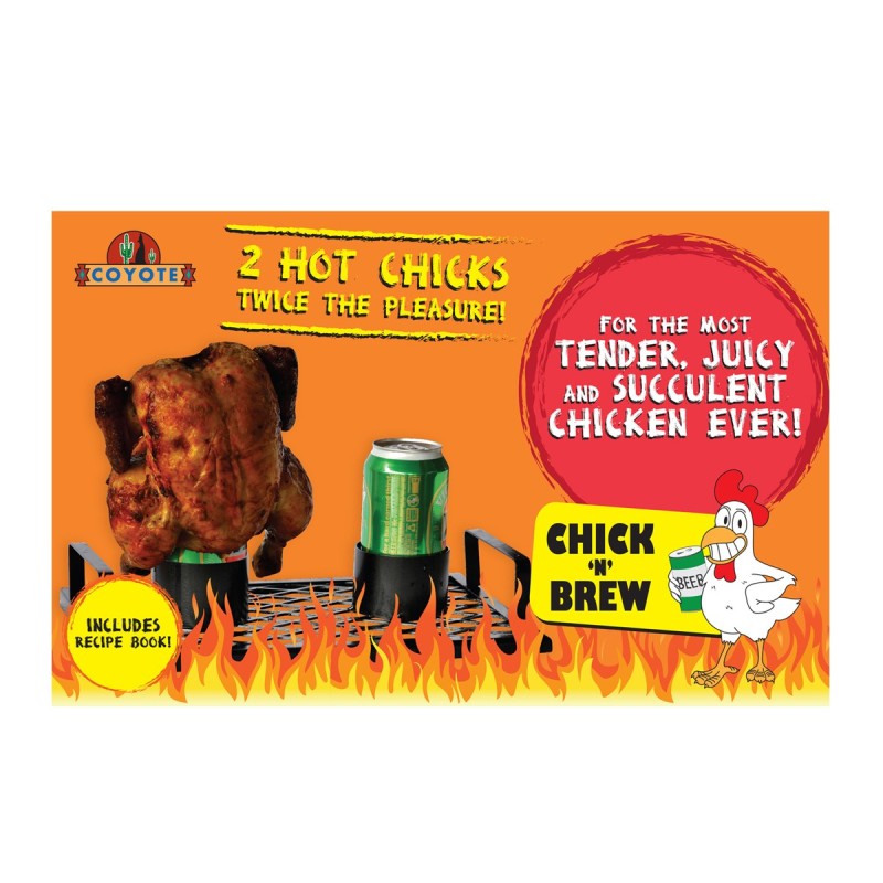Coyote Chick N' Brew BBQ Twin Roaster