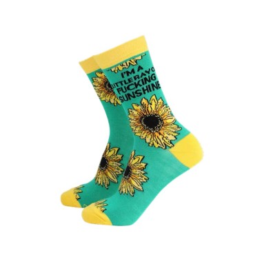 I'm A Little Ray of F**king Sunshine Women's Soft Bamboo Socks - 1