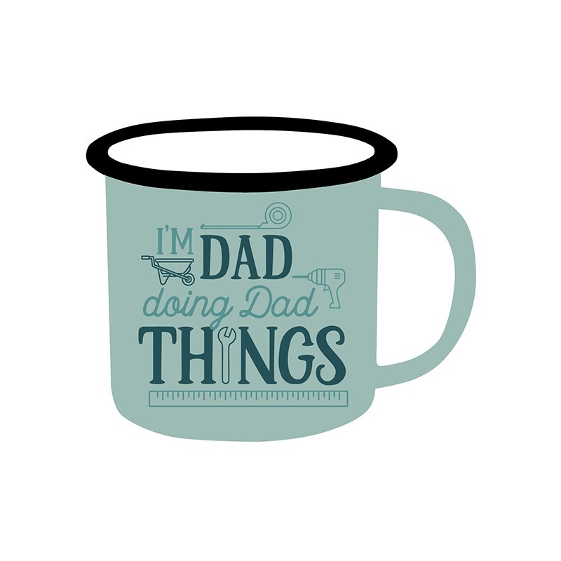I'm Dad Doing Dad Things Adventure Enamel Mug - 1