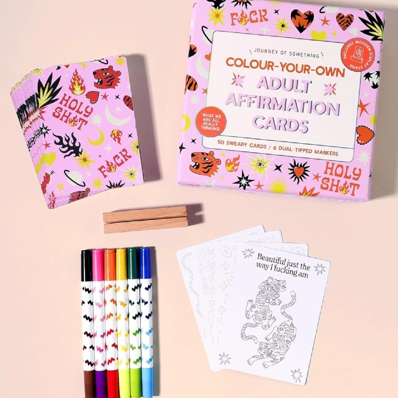 Colour Your Own Adult Affirmation Cards - 3