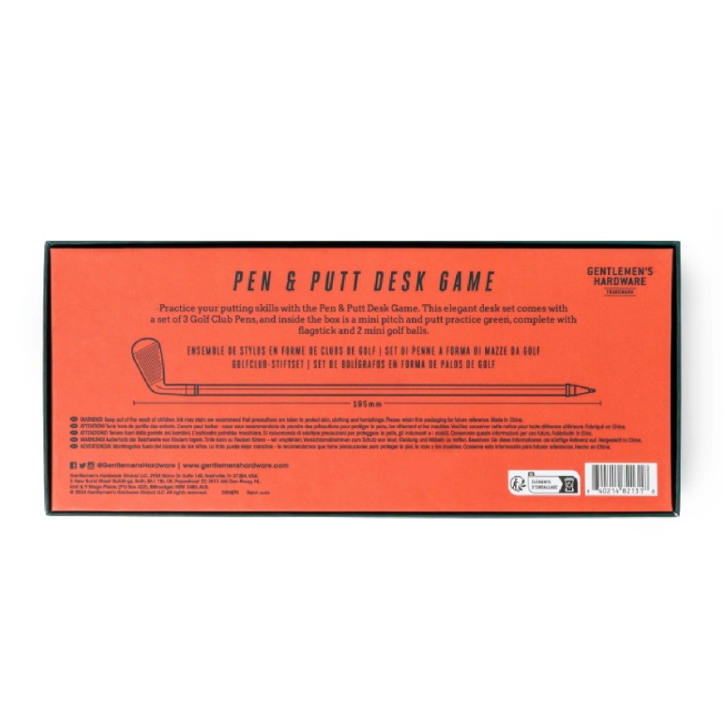 Golf Club Pen and Putt Desk Game by Gentlemen's Hardware - 5