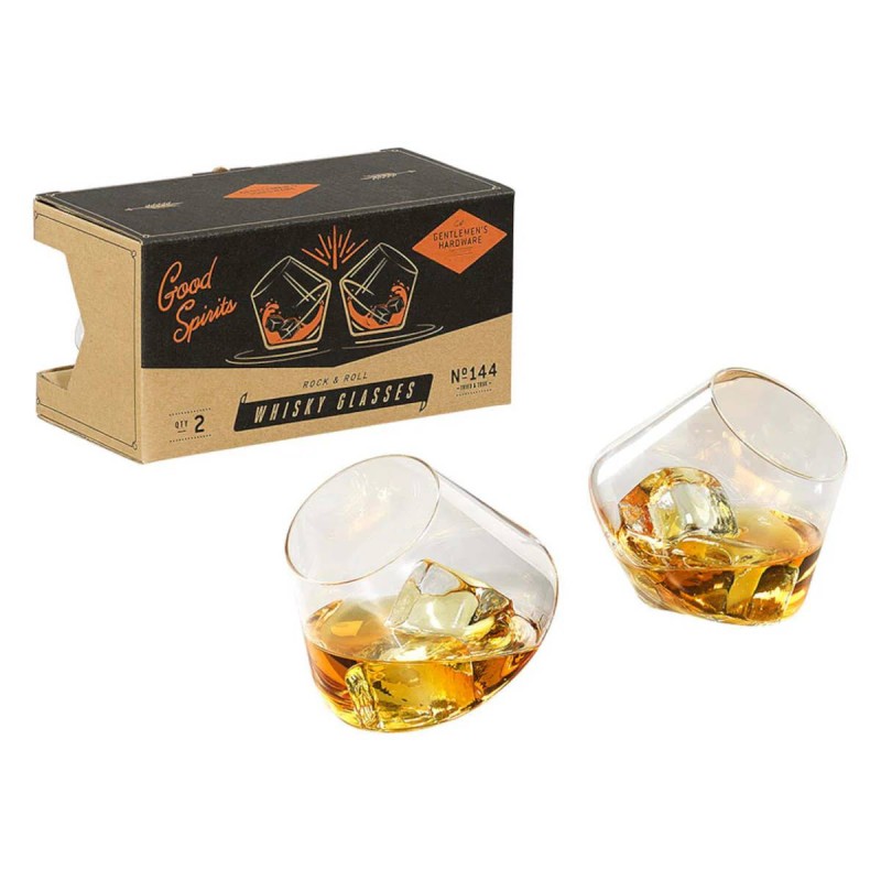 Rocking Whisky Glasses - Set of 2 - 1