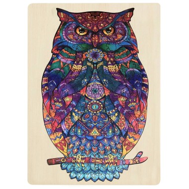 130 Piece Wooden Jigsaw Puzzle - Owl - 4