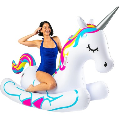 Giant Unicorn Rocking Float by Big Mouth - 1