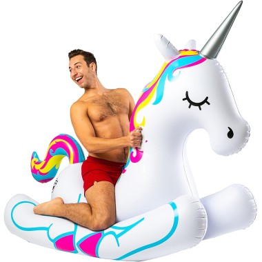 Giant Unicorn Rocking Float by Big Mouth - 2