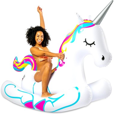 Giant Unicorn Rocking Float by Big Mouth - 4