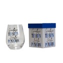 Goodbye Tension Hello Pension Stemless Wine Glass - 1