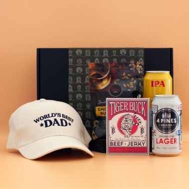 World's Best Dad Hamper With Beer And Snacks - 1