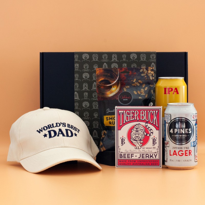 World's Best Dad Hamper With Beer And Snacks - 1