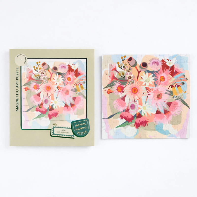 100 Piece Magnetic Fridge Art Puzzle - Bouquet - 4