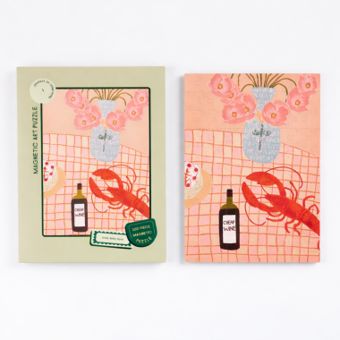 100 Piece Magnetic Fridge Art Puzzle - Lobster Lunch - 2