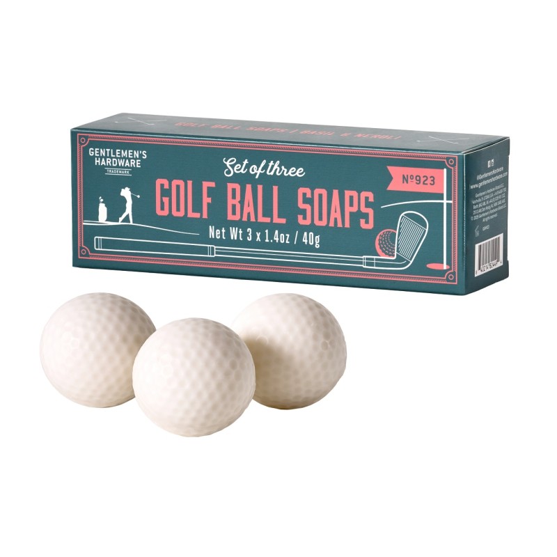 Golf Ball Soaps (Set of 3) - Basil and Neroli by Gentlemen's Hardware - 1
