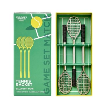 Tennis Racket Ballpoint Pens (Set of 3) by Gentlemen's Hardware - 1