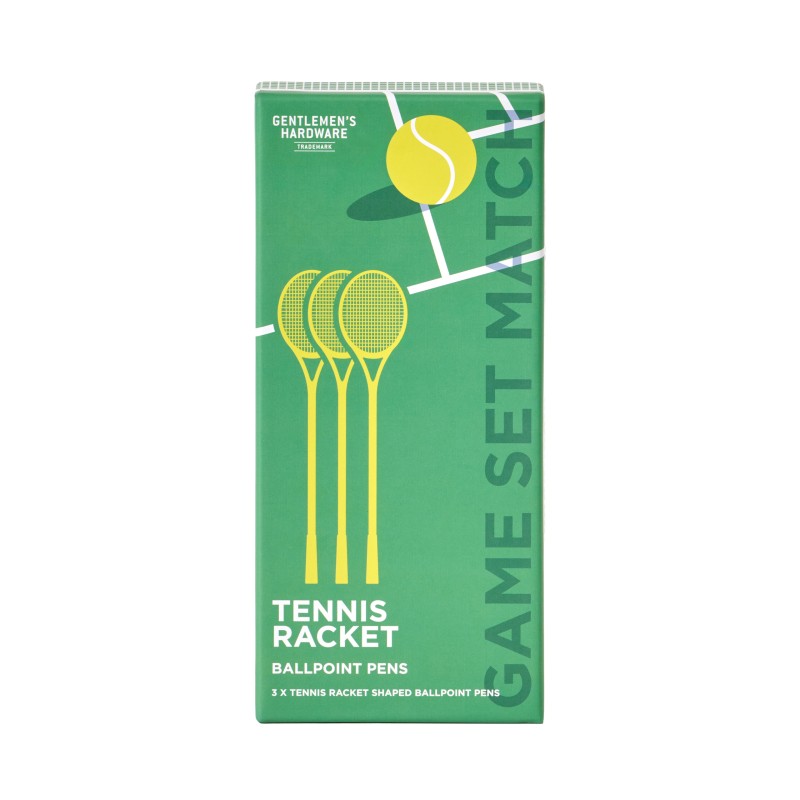 Tennis Racket Ballpoint Pens (Set of 3) by Gentlemen's Hardware - 3