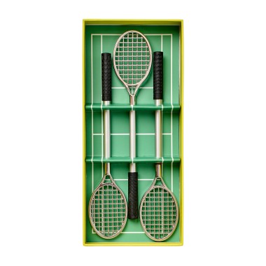 Tennis Racket Ballpoint Pens (Set of 3) by Gentlemen's Hardware - 5