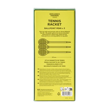 Tennis Racket Ballpoint Pens (Set of 3) by Gentlemen's Hardware - 4