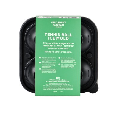 Tennis Ball Ice Mould - Makes 4 Ice Balls - 2