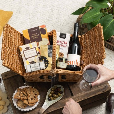 Sweet Treat Wine Basket Delight Gift Set - 2