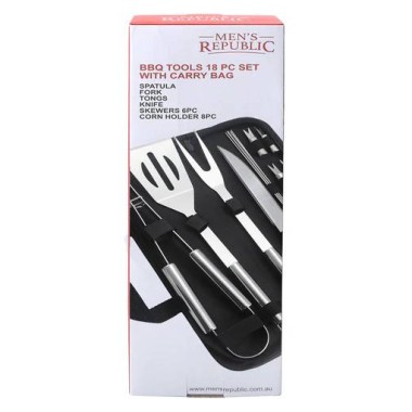 18 Piece BBQ Tool Set In Carry Bag by Men's Republic - 4