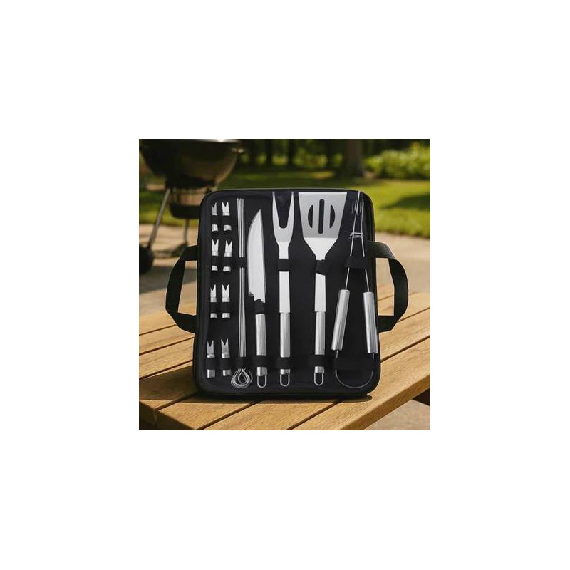 18 Piece BBQ Tool Set In Carry Bag by Men's Republic - 1