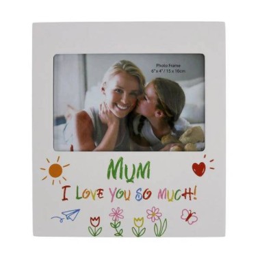 Mum I Love You So Much Kid Art Photo Frame - 1