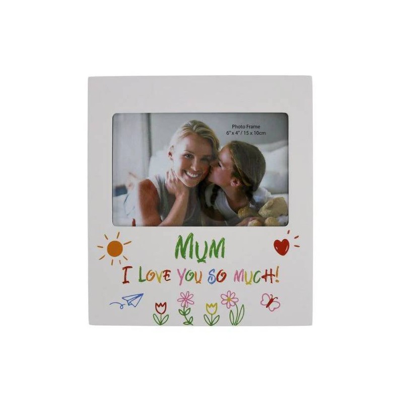 Mum I Love You So Much Kid Art Photo Frame - 1