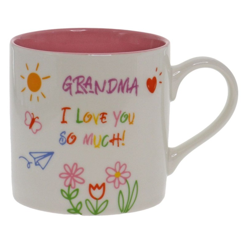 Grandma I Love You So Much Kid Art Mug - 1