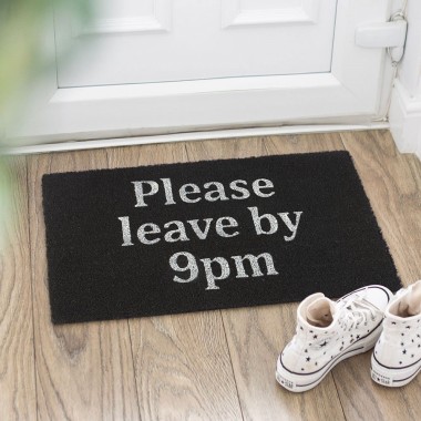 Please Leave By 9pm Doormat - 1