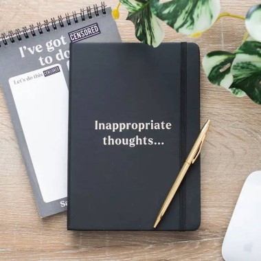 Inappropriate Thoughts A5 Notebook - 1