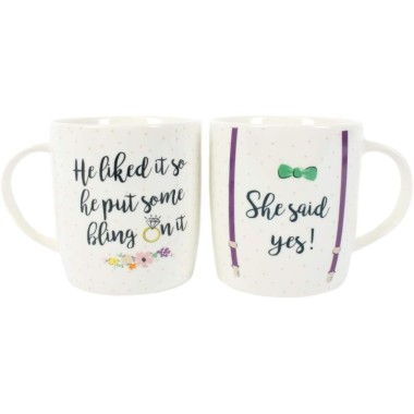 She Said Yes Couple Mug Set - 1