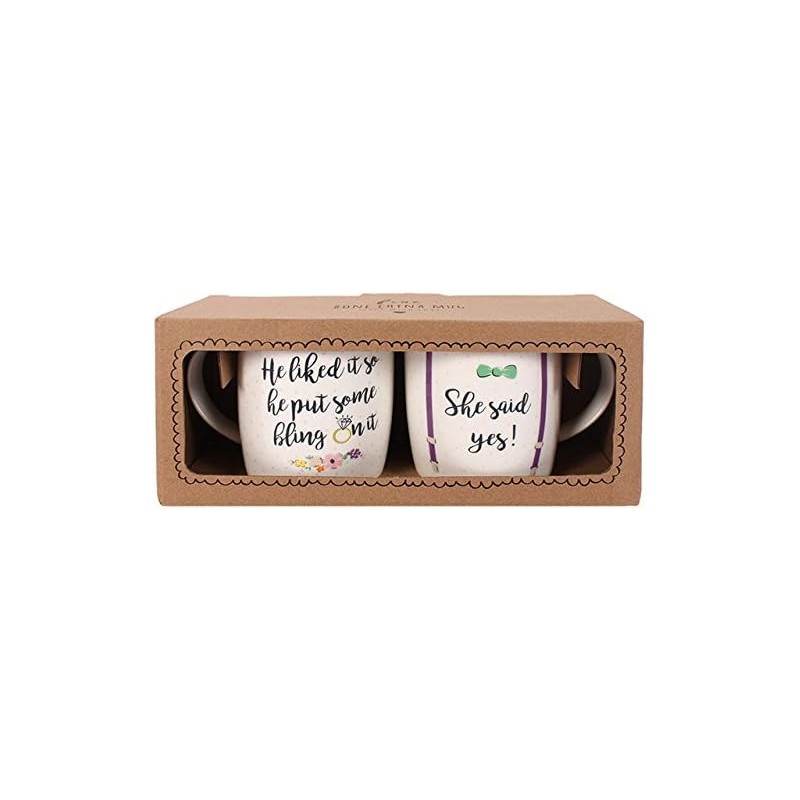 She Said Yes Couple Mug Set - 2