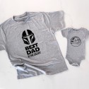 Best Dad In The Galaxy & Baby Yoda Matching T-Shirt - 2