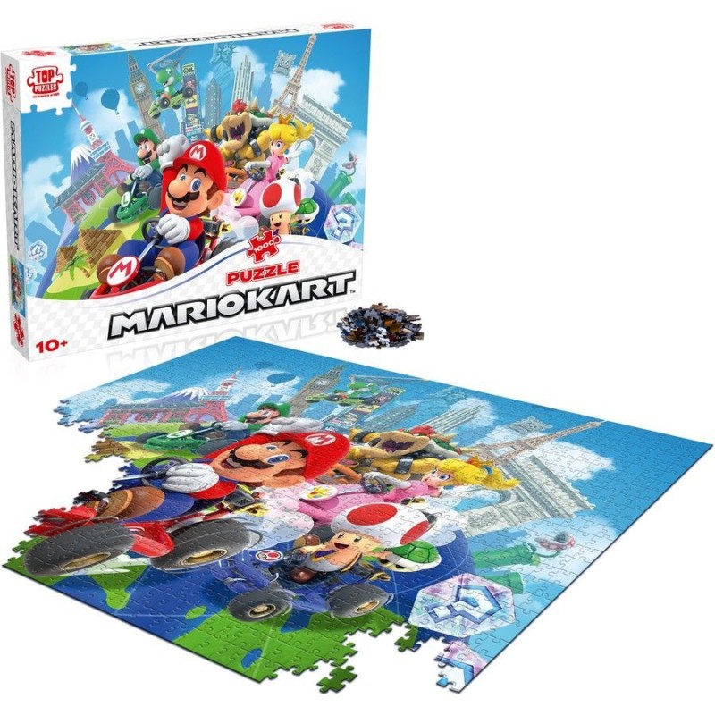 Super Mario – Mario Kart Around the World 1000pc Jigsaw Puzzle - 4
