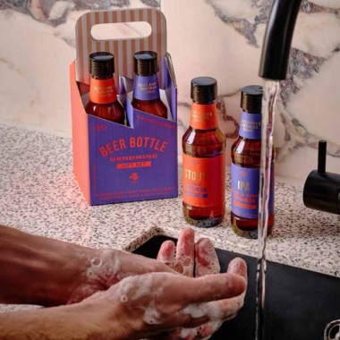 Beer Bottle Grooming Gift Set by Gentlemen's Hardware - 3