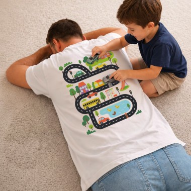 Tired Dads Club Car Track T-Shirt - 1