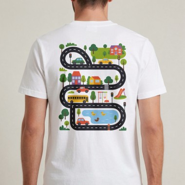 Tired Dads Club Car Track T-Shirt - 3