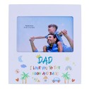 Dad I Love You To The Moon And Back Kid Art Photo Frame - 1