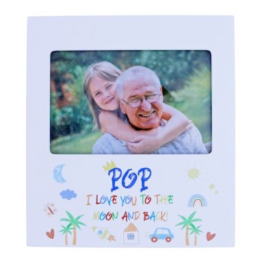 Pop I Love You To The Moon And Back Kid Art Photo Frame - 1