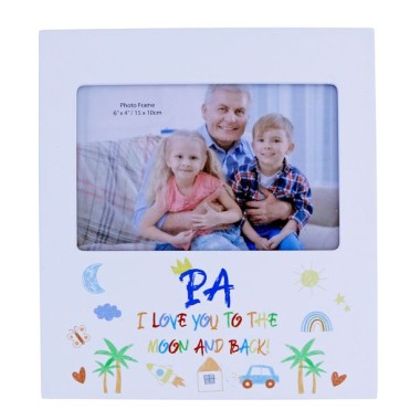 copy of Grandad I Love You To The Moon And Back Kid Art Photo Frame - 1