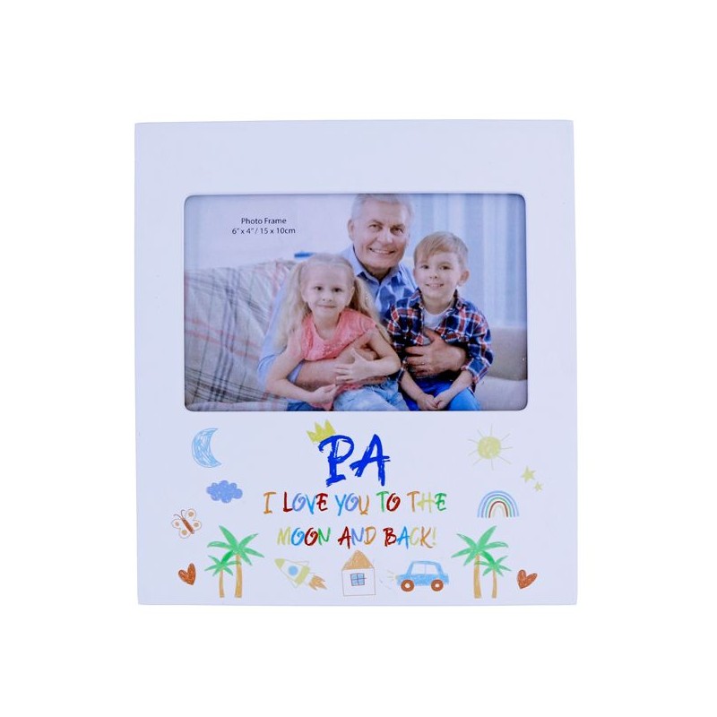 copy of Grandad I Love You To The Moon And Back Kid Art Photo Frame - 1