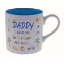 Daddy I Love You To The Moon And Back Kid Art Mug - 1