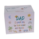 Dad I Love You To The Moon And Back Kid Art Mug - 2