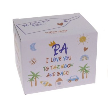 copy of Dad I Love You To The Moon And Back Kid Art Mug - 2