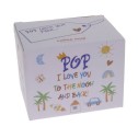 Pop I Love You To The Moon And Back Kid Art Mug - 2