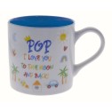 Pop I Love You To The Moon And Back Kid Art Mug - 1