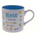 Grandad I Love You To The Moon And Back Kid Art Mug - 1