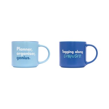 Planner & Confused Cheeky Mug Set - 3